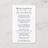 Gebetskarte | St. Paul - Deluxe Visitenkarte (Rückseite)