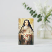 Gebetskarte | St Therese Visitenkarte (Stehend Vorderseite)