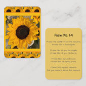 Gebetskarte Sunflower Visitenkarte (Vorne/Hinten)