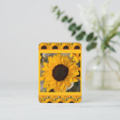 Gebetskarte Sunflower Visitenkarte (Stehend Vorderseite)