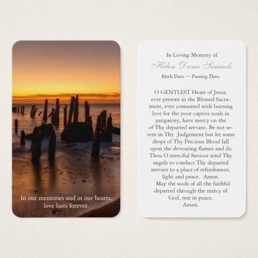 Gebetskarte | Sunset Peace (Vorne & Hinten)