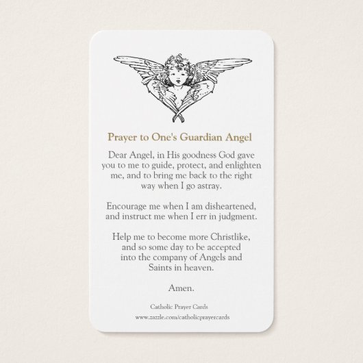 Gebetskarte | The Guardian Angel 01 (Rückseite)