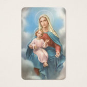 Gebetskarte | Unsere Dame des Heiligen Rosenkranze (Vorderseite)