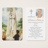 Gebetskarte | Unsere Dame von Fatima