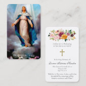 Gebetskarte | Unsere Lady Deluxe Visitenkarte (Vorne/Hinten)