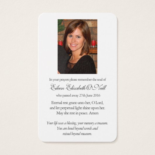 Gebetskarte | Waldweg (Rückseite)