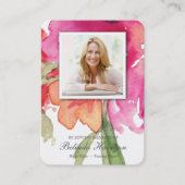 Gebetskarte | Wassercolor Florals Maxi Visitenkarte (Vorderseite)