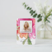 Gebetskarte | Wassercolor Florals Maxi Visitenkarte (Stehend Vorderseite)