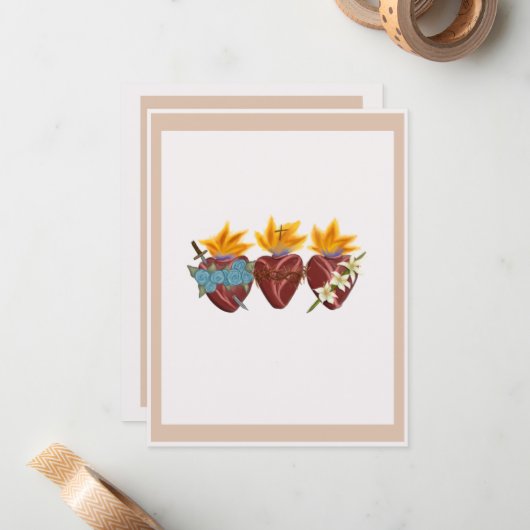 Gebetskarten für die Familie - 10 Packungen Mitteilungskarte (Vorderseite/Rückseite Beispiel)