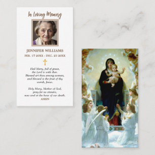 Gebetskarten Religiöse Heilige Maria Gesegnete Mut Visitenkarte