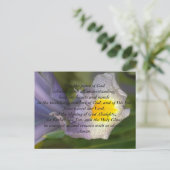 Gebetskarten (sagen Sie es mit einem Gebet) Postkarte (Stehend Vorderseite)