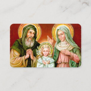 Gebetskarten   St Anne, St Joachim & Mary Visitenkarte