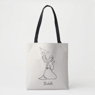 Gebetskrieger Design & Benutzerdefinierter Name Tasche