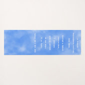 Gebetsmat in Englisch & Spanisch (Front & Back) . Yogamatte (Rückseite (Horizontal))