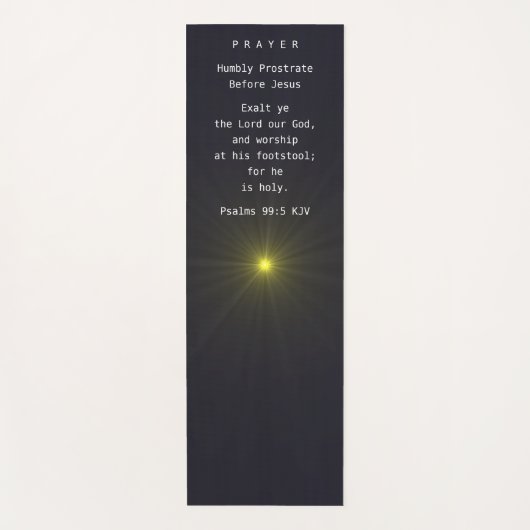 Gebetsmat in Englisch & Spanisch (Front & Back) . Yogamatte (Vorderseite)