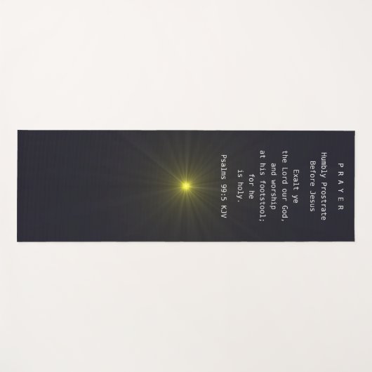 Gebetsmat in Englisch & Spanisch (Front & Back) . Yogamatte (Vorderseite (Horizontal))