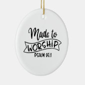 Gebetsmüde aus Angst vor Gott Keramik Ornament (Rechts)