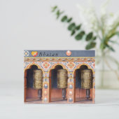 Gebetsmühlen - Bhutan Postkarte (Stehend Vorderseite)