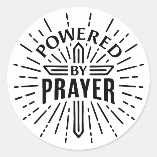 Gebetsmut Runder Aufkleber (Vorderseite)