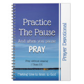 Gebetspraxis im PAUSE-Journal Notizblock (Vorderseite)