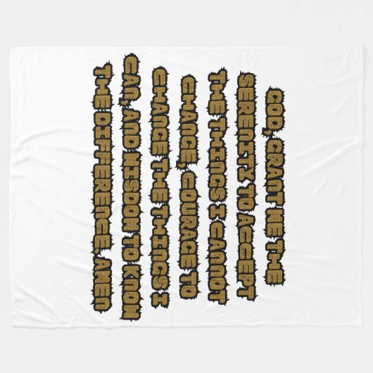 Gebetspreis auf Glaubensbasis Fleecedecke (Vorderseite (Horizontal))