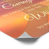 Gebetspresse - Sonnenaufgang Poster (Ecke)