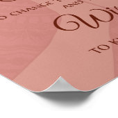 Gebetspresse - Warme Rose Rosa Poster (Ecke)