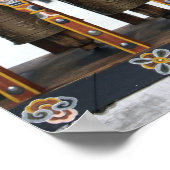 Gebetsräder auf einem kleinen öffentlichen Platz Poster (Ecke)