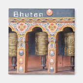 Gebetsräder - Bhutan Magnet (Vorne)
