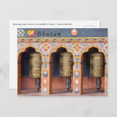 Gebetsräder - Bhutan Postkarte (Vorne/Hinten)