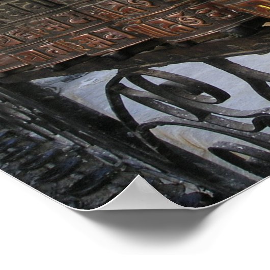 Gebetsräder Poster (Ecke)