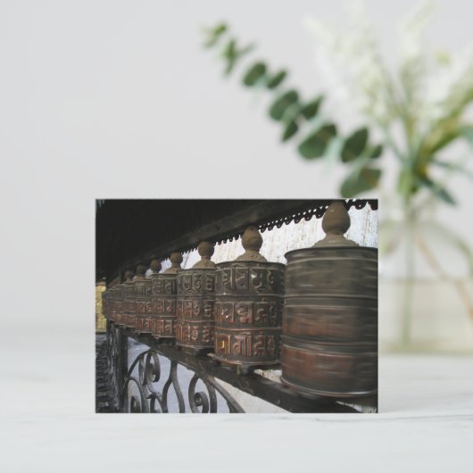 Gebetsräder Postkarte (Stehend Vorderseite)