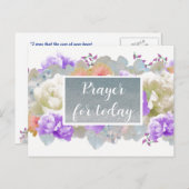 Gebetsschrift für Imitate heute Glitzer Postkarte (Vorne/Hinten)