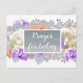 Gebetsschrift für Imitate heute Glitzer Postkarte (Vorderseite)