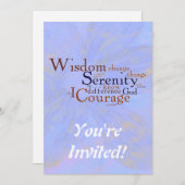 Gebetssprache auf abstrakten einladung (Vorne/Hinten)