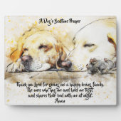 Gebetstablett für Hunde Fotoplatte (Vorderseite)