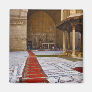 Gebetsteppiche führen in die islamische Moschee, K Magnet