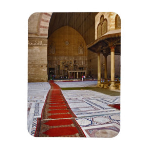 Gebetsteppiche führen in eine islamische Moschee, Magnet