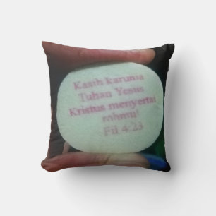 Gebetsverse in der Bibel Kissen