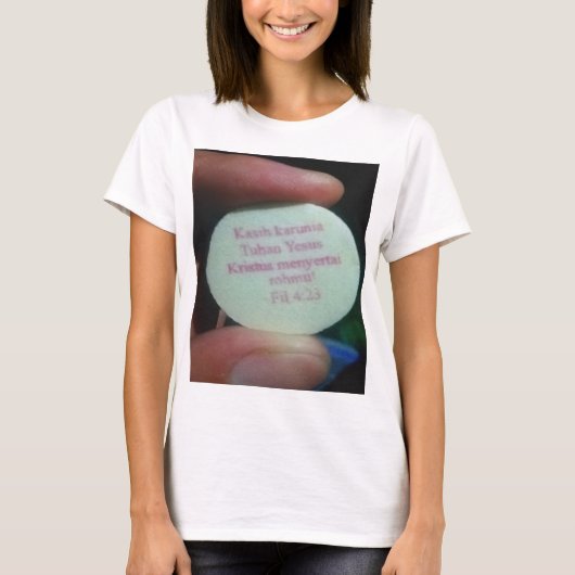 Gebetsverse in der Bibel T-Shirt (Vorderseite)