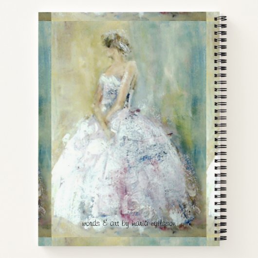 Gebetszeitschrift mit figuraler Malerei Notizbuch (Rückseite)