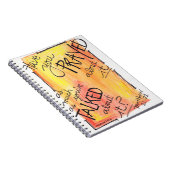 Gebetszeitschrift sprechen über es weniger, beten notizblock (Rechte Seite)