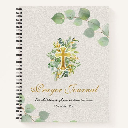 Gebetszeitung Jesus Cross Notizblock (Vorderseite)