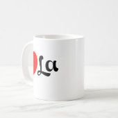 gebeuteltes Comma La Funny Kaffeetasse (Vorderseite Links)