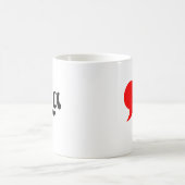 gebeuteltes Comma La Funny Kaffeetasse (Mittel)
