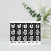 Gebiet 25 hat mich dazu gebracht, es zu tun. postkarte (Stehend Vorderseite)