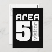 Gebiet 51 Alien Besucher Postkarte (Vorne/Hinten)