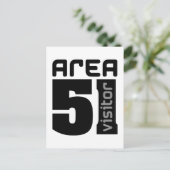 Gebiet 51 Alien Besucher Postkarte (Stehend Vorderseite)