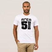 Gebiet 51 Alien Besucher T-Shirt (Vorne ganz)