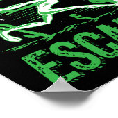 Gebiet 51 Escapee Green Alien Halloween Kostüm Poster (Ecke)